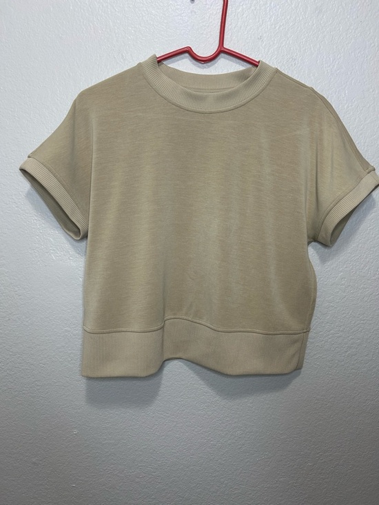 lululemon athletica Tops - Lululemon Softstreme Relaxed Fit T-Shirt Taupe Estimated Size 6/8 Soft Luxe
